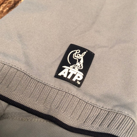 Men’s XL Lotto Tennis ATP Tennis Shirt Grey/White - Picture 2 of 3